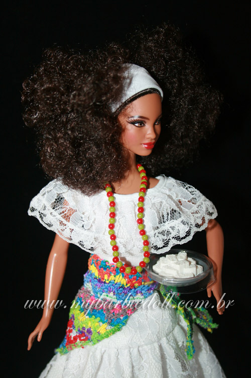 Roupa para Boneca Barbie Curvy Biquíni de Crochê Vintage